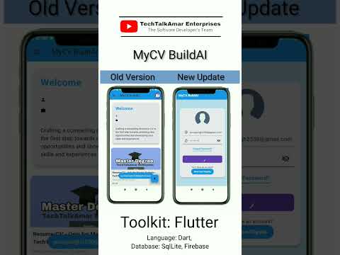 MyCV BuildAI | Develop by TTA Team | Flutter development | TechTalkAmar Enterprises