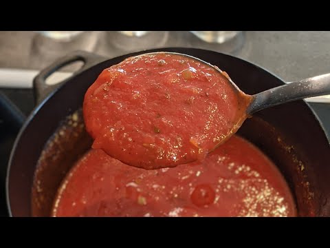 Tomato sauce recipe for homemade pizza #shorts #shortrecipe #shortcooking #tomatosauce #pizza