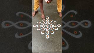 Simple kolam #muggulu #shorts #simpledesign #rangoli