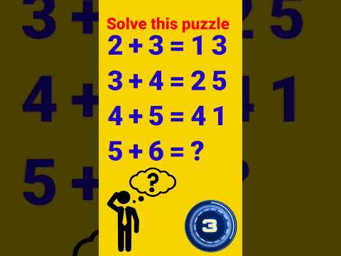 math puzzle for genius mind #fast mind bakaro ka gana