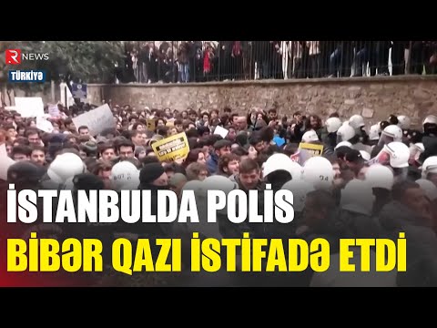 İstanbulda polis bibər qazı istifadə etdi - RTV