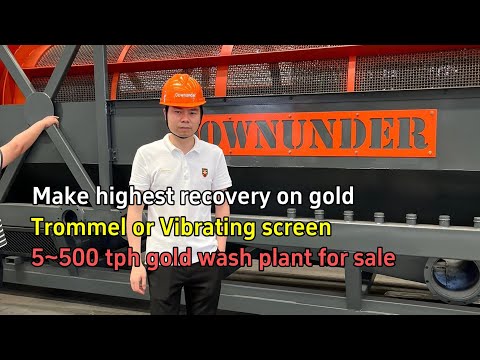 Large scale & Artisanal gold wash plant for sale