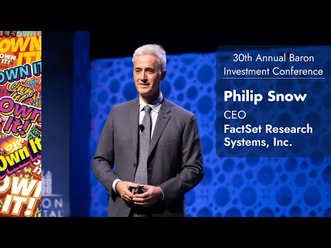 FactSet CEO Philip Snow at the 30th Annual Baron Investment Conference