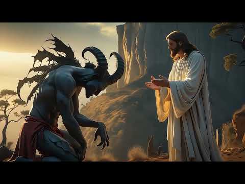 Jesus Christ and the Mountain Devil🙏🙏#god #jesus #jesuschrist #shorts #shortvideo #viralvideo #ai