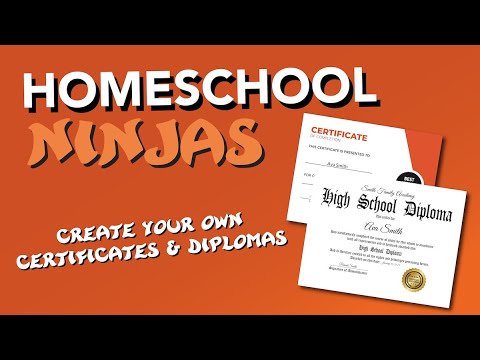 Homeschool Certificates, Awards, and Diplomas