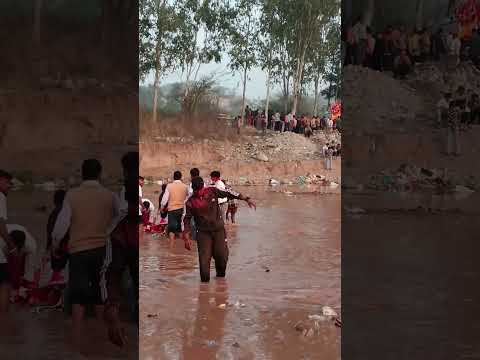 MAA. SARASWATI VISARJAN 🙏 #chandigarh #maa #visarjan#jai SiyaRam ❤️ saraswatisong @sanatanichhora870