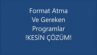 11Dk'da Format Windows 10 ( Xp/Win7/Win8/Win8.1/Win10)