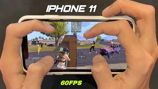 IPHONE 11 HANDCAM IN 2025 🔥/Smooth+Extreme PUBG Gaming Test😍/ NEW IOS 18.4 Livik Gameplay!