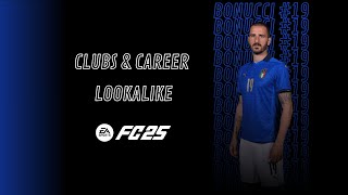 Leonardo Bonucci Lookalike - EA FC 25 - TUTORIAL Face Creation