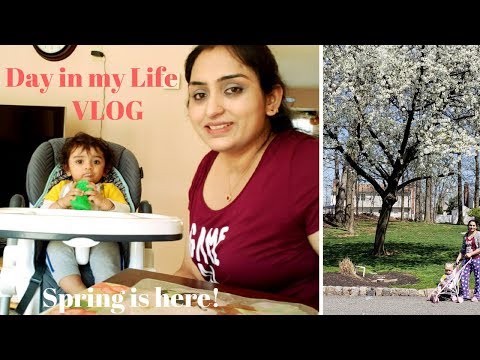 Day in my Life - VLOG | Spring is finally here! | NRI SAHM mom DIML | Announcing the GIVEAWAY Winner