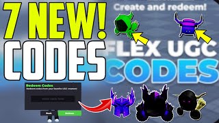 All Working FREE FLEX UGC Codes 2026 😍 | Roblox FLEX UGC Codes | FREE ITEMS (JUST RELEASED!)
