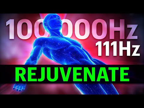 FALL Asleep FAST & VIBRATE at 100'000Hz + 111Hz Frequencies to REJUVENATE