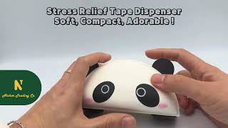 Nicher Impulse Gift New Stationery Tape Dispenser Design - Stress Relief Panda Tape Dispenser