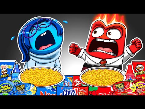 Inside Out Emoji Color ASMR Mukbang - Convenience Store Eating Animation | Tasty Toon