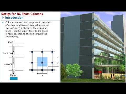 Design for RC short Column تصميم الأعمدة الخرسانية القصيرة Lec 1