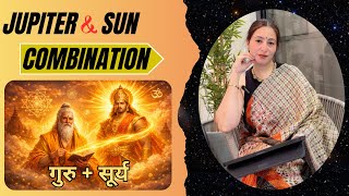 Jupiter + Sun in Horoscope ☀️🪐 | Guru Surya Yog se Fame, Authority & Success | sshubh vichaar