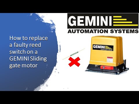 How to replace a faulty reed switch on a GEMINI Sliding gate motor