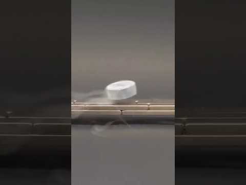 Watch this superconductor hover around in mid-air!