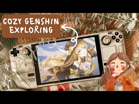 chill genshin exploring + music to study to // fontaine