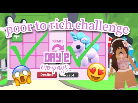 POOR to RICH challenge! *day 2* 💞🤑FREE NEON?!🤑💞