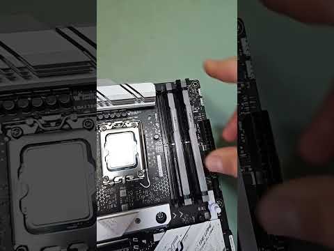 How to install DDR5 RAM DIMM Modules #asmr #pcmasterrace #pcbuild