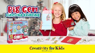 Unbox the Holiday Big Gem Diamond Painting Kit by Creativity for Kids