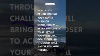 Gemini January 10, 2025  #horoscope #today #trending #youtubeshorts