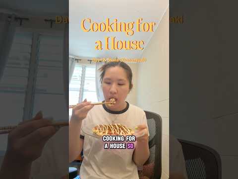 Day 19: Broke Okonomiyaki | COOKING FOR A HOUSE #cookingathome
