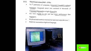 ICT lec5.3rd generation computer book code 5403/1431