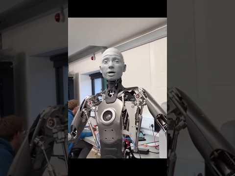 Ameca Humanoid Robot 🤖 AI Platform ☠️ #shorts