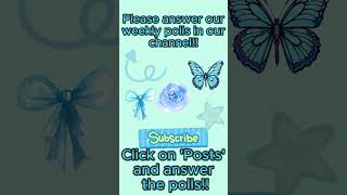 Check out our weekly polls #robloxshorts #roblox#polls