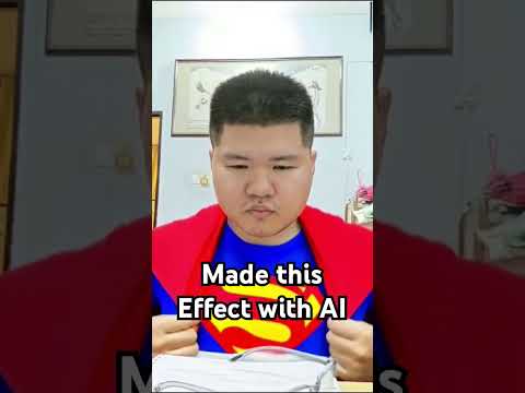 Made the Superman Effect with Ai ,share if subscribers more than 10000 #ai #superman #superheroes