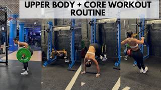 UPPER BODY + CORE WORKOUT ROUTINE (W/ TRX TRAINING EXERCISES)!