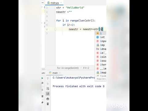 Python code to remove ith character in the string