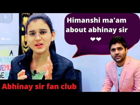 Himanshi ma'am n kya kha abhinay sir ...😍 | abhinay sir fan club | Himanshi mam fan club | #shorts