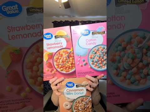 Trying Limited Edition GREAT VALUE cereal! #greatvaluebrand #cerealreview #cereal