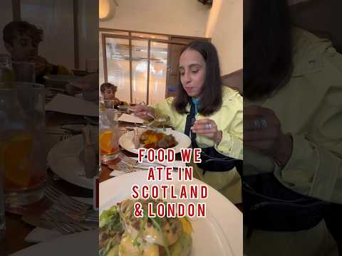 London & Scotland Food Diaries because half of the fun in travelling is trying out local food#shorts