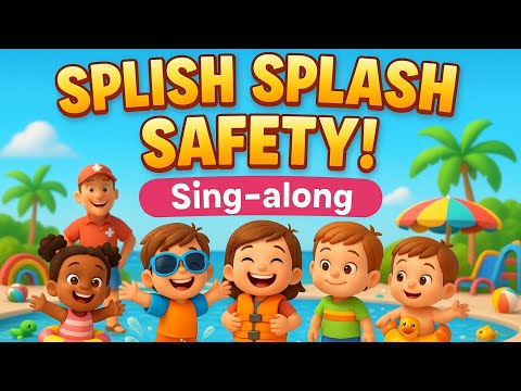 Splish Splash Safety | Water Safety | Sing-along | Nursery Rhyme | Kids Song | Kindergarten