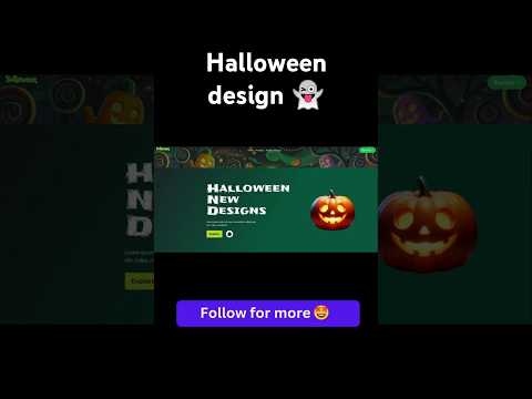 Coding Halloween themed hero section 🤯   #uiux #u #website #webdesign