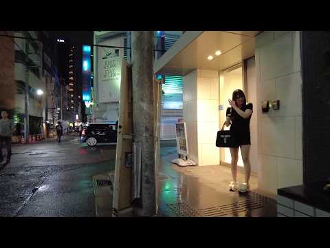 雨の大久保公園・新宿歌舞伎町をお散歩！ラブホテル街！Relaxing Night Walk in Tokyo, Walking in Japan, Shinjuku Kabukicho, Rainy