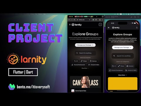Flutter Application from scratch || Larnity (Part 01) || Client project