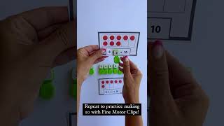 Learn My Numbers Fine Motor Clips #numberrecognition #numberpractice #mathactivities #mathskills