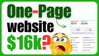 How I made this one page website was making $16k Monthly without coding