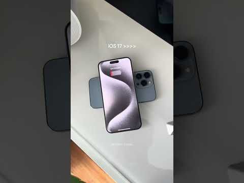 IOS 17 | #apple #iphone15 #ios17 #viral #wirelesscharger #reversewirelesscharging #applehack #charge