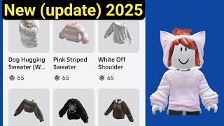 Oh My god Free..jackets&sweaters Roblox new update(2025). Roblox get jackets & sweaters everyone