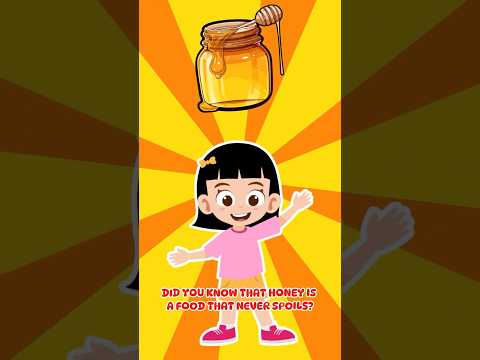 🍯 Honey is a food that NEVER spoils? 😲 #funfacts #shortsforkids