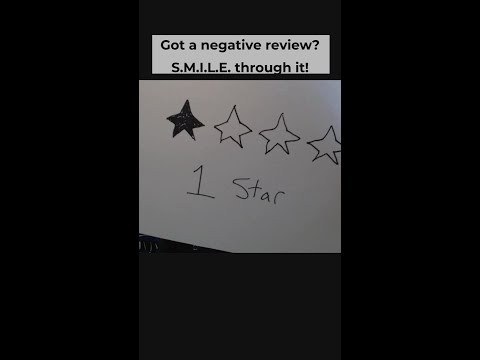Smile through a negative review