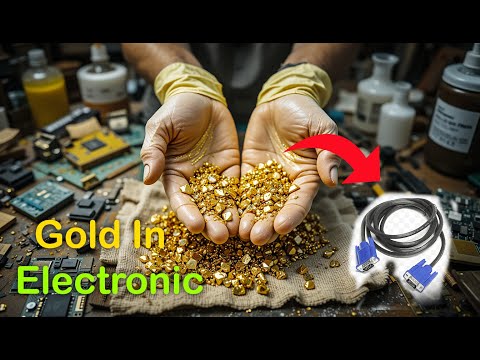Gold Recovery from Electronic Parts | How Much Gold I Recovered ?