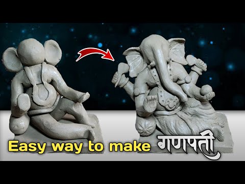 How to make ecofriendly Ganesha at home 2024 / Easy way to make ganesha / Ganesh chaturthi 2024