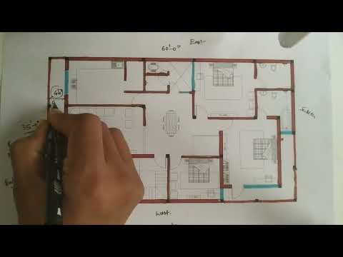 35 x 60 FEET HOUSE PLAN | 35 X 60 GHAR KA NAKSHA | 2100 SQFT HOUSE PLAN | 3BHK | NORTH FACING |VASTU